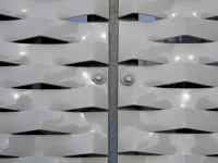 铝拉网百叶窗-铝网装饰-铝拉伸网